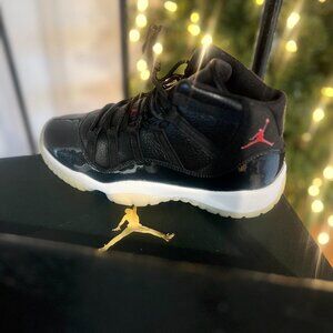 Authentic & New | Air Jordan 11 Retro | Black Red White | Men's 6 / Women's 7.5